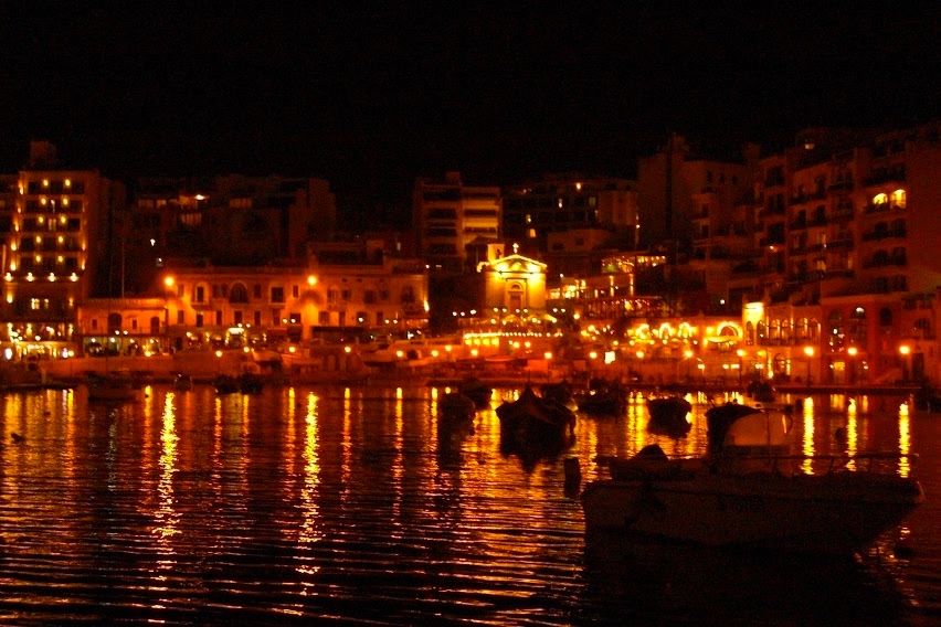 マルタ島の夜景
